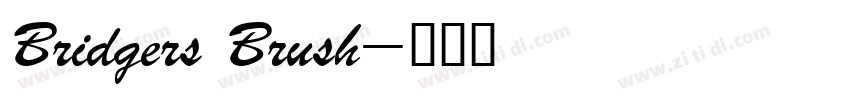 Bridgers Brush字体转换
